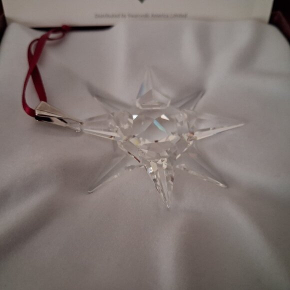 Swarovski 1991 Christmas Ornament 1st Year Release North America Version COA EUC - Picture 3 of 16
